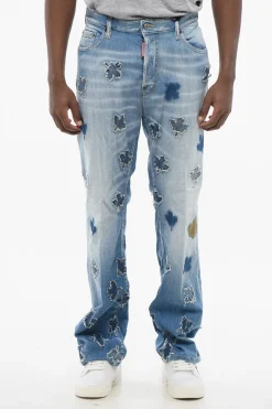 Sale Jeans Roadie Fit LEAF con Applicazioni All-Over 22cm Uomo Jeans