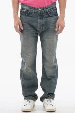 Jeans 90S a Lavaggio Scuro con Passanti 22cm>Rhude Hot