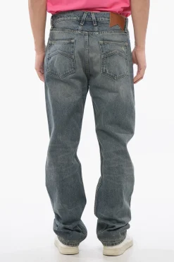 Jeans 90S a Lavaggio Scuro con Passanti 22cm>Rhude Hot