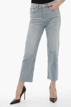 Jeans 70s STOVE PIPE in Denim Stretch a Gamba Dritta 18cm>Re/Done Fashion