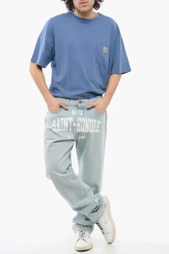 Jeans SAINT HONORE a Gamba Dritta con Stampa sul Fronte 22cm></noscript>1989 Studio Fashion