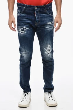 Jeans SEXY TWIST Distressed Effetto Vintage 16cm>Dsquared2 Best