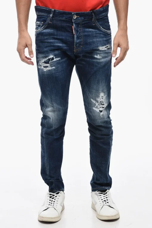 Jeans SEXY TWIST Distressed Effetto Vintage 16cm>Dsquared2 Best