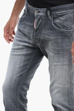 New Jeans Skater con Orlo a Taglio Vivo Uomo Jeans