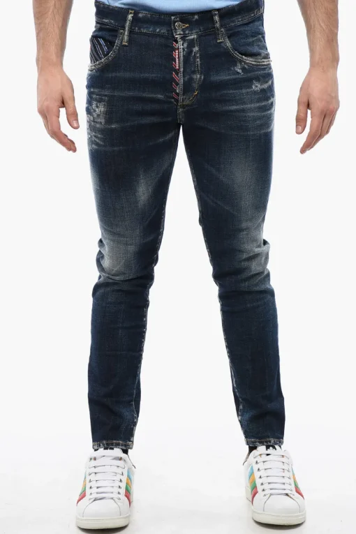 Jeans SKATER Distressed con Lavaggio Scuro>Dsquared2 Online