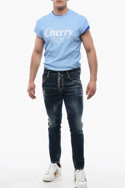 Jeans SKATER Distressed con Lavaggio Scuro></noscript>Dsquared2 Online
