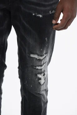 Discount Jeans SKATER Distressed con Effetto Stone Wash Uomo Jeans