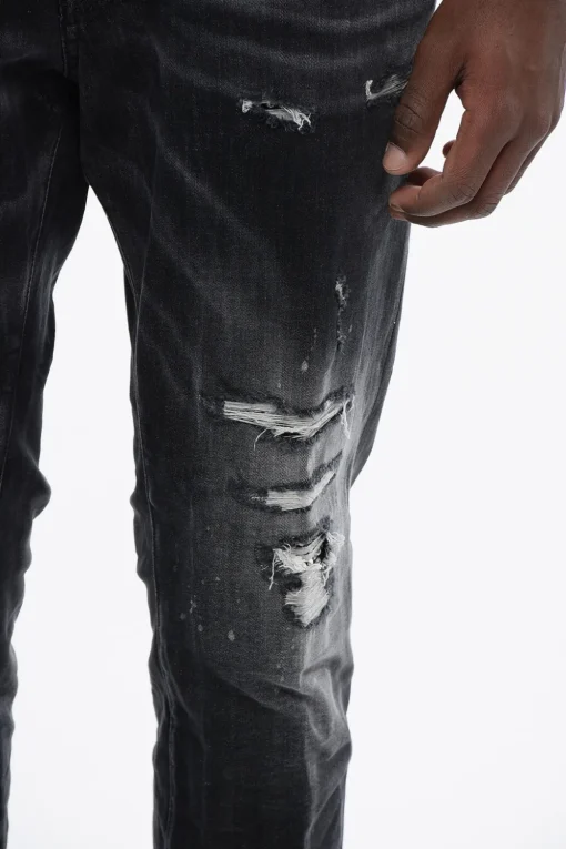 Discount Jeans SKATER Distressed con Effetto Stone Wash Uomo Jeans