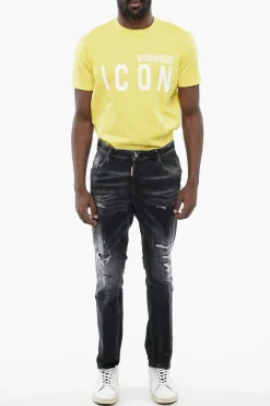 Discount Jeans SKATER Distressed con Effetto Stone Wash Uomo Jeans