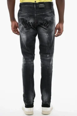 Discount Jeans SKATER Distressed con Effetto Stone Wash Uomo Jeans