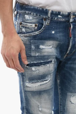 Outlet Jeans Skater Fit Effetto Distressed 16 cm Uomo Jeans