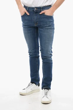 Jeans SKEITH Slim Fit con Bottone Logato 17cm>Department 5 Discount