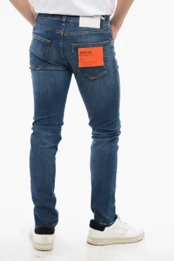 Jeans SKEITH Slim Fit con Bottone Logato 17cm>Department 5 Discount
