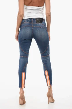 Jeans Skinny con Zip alle Caviglie>Dsquared2 Fashion