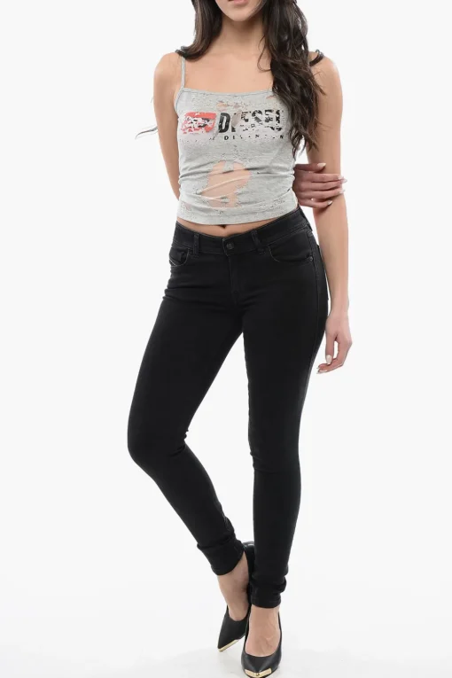 Jeans Skinny Fit 2018 SLANDY a Vita Bassa 12cm L32>Diesel Hot