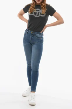 Hot Jeans Skinny Fit a Vita Alta 12cm Donna Jeans