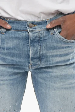 Jeans Skinny Fit CRYSTAL SHOTGUN in Denim Lavaggio Chiaro 14cm></noscript>Amiri Online