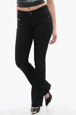 Jeans Slim Fit 1969 D-EBBEY Effetto Boot Cut a Vita Bassa 22cm L32>Diesel Best