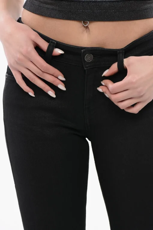 Jeans Slim Fit 1969 D-EBBEY Effetto Boot Cut a Vita Bassa 22cm L32>Diesel Best