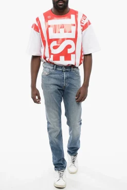 Outlet Jeans Slim Fit 1995 D-SARK Distressed a Vita Media 18cm L34 Uomo Jeans