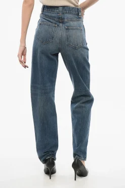 Jeans Slim Fit ALBI con Passanti 19cm>Khaite New