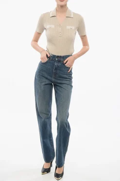 Jeans Slim Fit ALBI con Passanti 19cm></noscript>Khaite New