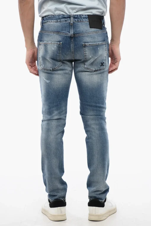 Discount Jeans Slim Fit AP Effetto Distressed 16 cm Uomo Jeans