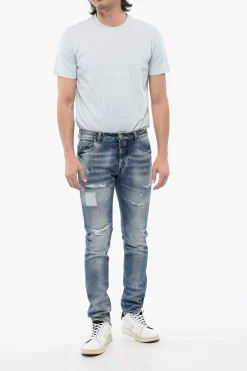 Discount Jeans Slim Fit AP Effetto Distressed 16 cm Uomo Jeans