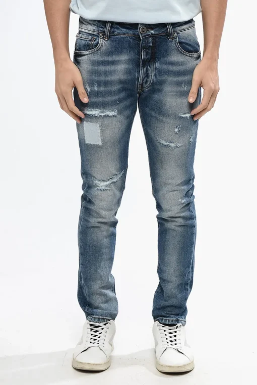 Discount Jeans Slim Fit AP Effetto Distressed 16 cm Uomo Jeans