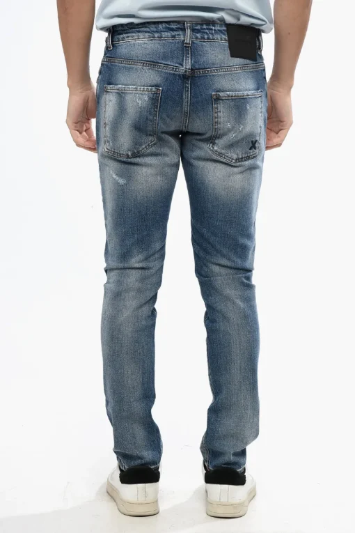 Discount Jeans Slim Fit AP Effetto Distressed 16 cm Uomo Jeans