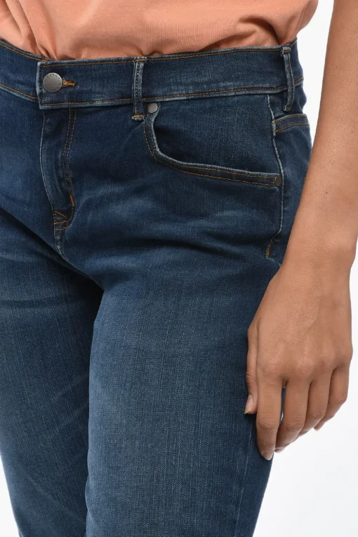Sale Jeans Slim Fit con Cuciture a Vista 14,5cm Donna Jeans