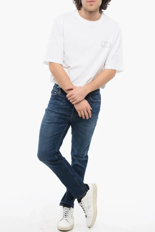 Jeans Slim Fit DRAKE Con bottone Logato 15cm>Department 5 Clearance