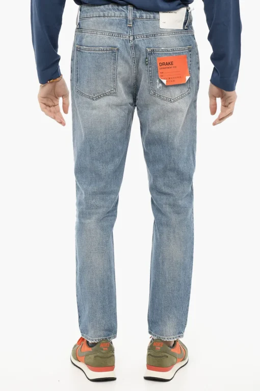 Sale Jeans Slim Fit DRAKE Effetto Vintage 18cm Uomo Jeans