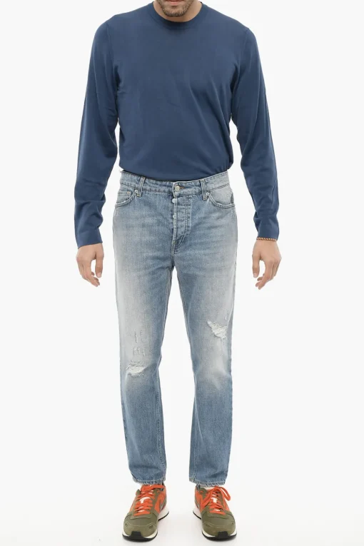 Sale Jeans Slim Fit DRAKE Effetto Vintage 18cm Uomo Jeans