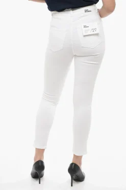 Best Jeans Slim Fit FELIZ a Vita Alta con Bottoni Logati 12,5cm Donna Jeans