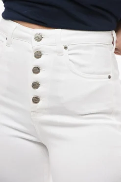 Best Jeans Slim Fit FELIZ a Vita Alta con Bottoni Logati 12,5cm Donna Jeans
