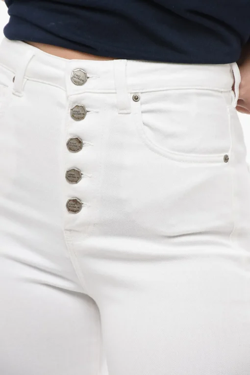 Best Jeans Slim Fit FELIZ a Vita Alta con Bottoni Logati 12,5cm Donna Jeans