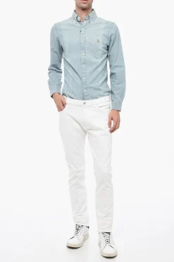 Jeans Slim Fit in Cotone Elasticizzato 16cm></noscript>Berluti Clearance