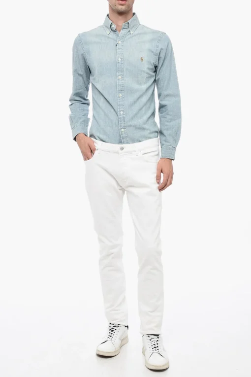 Jeans Slim Fit in Cotone Elasticizzato 16cm>Berluti Clearance