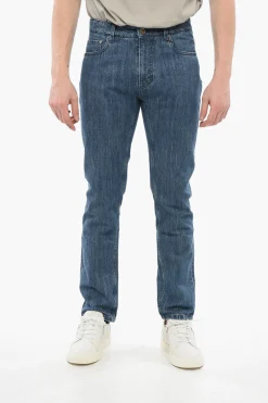 Jeans Slim Fit in Denim Lavaggio Scuro 18cm>Etro Sale