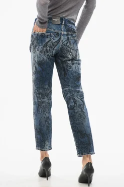 Jeans Slim Fit INK con Motivo Tattoo Stampato 15cm></noscript>Dsquared2 Outlet