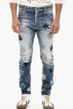 Jeans Slim Fit MARIJA Con Dettagli Toppe 16 cm>Dsquared2 Clearance