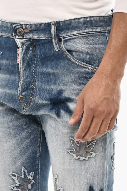 Jeans Slim Fit MARIJA Con Dettagli Toppe 16 cm>Dsquared2 Clearance