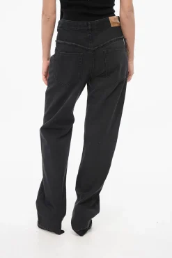 Jeans Slim Fit NOEMIE con Dettagli a Taglio Vivo 23cm>Isabel Marant Fashion