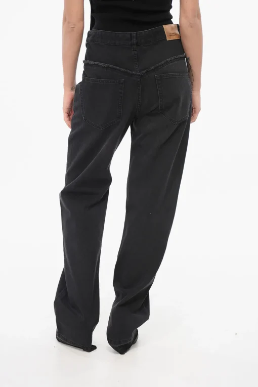 Jeans Slim Fit NOEMIE con Dettagli a Taglio Vivo 23cm>Isabel Marant Fashion