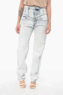 Online Jeans Slim Fit NOEMIE con Dettagli a Taglio Vivo 23cm Donna Jeans