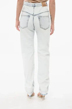 Online Jeans Slim Fit NOEMIE con Dettagli a Taglio Vivo 23cm Donna Jeans