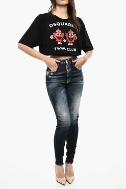 Jeans Slim Fit TWIGGY A Vita Alta></noscript>Dsquared2 Clearance