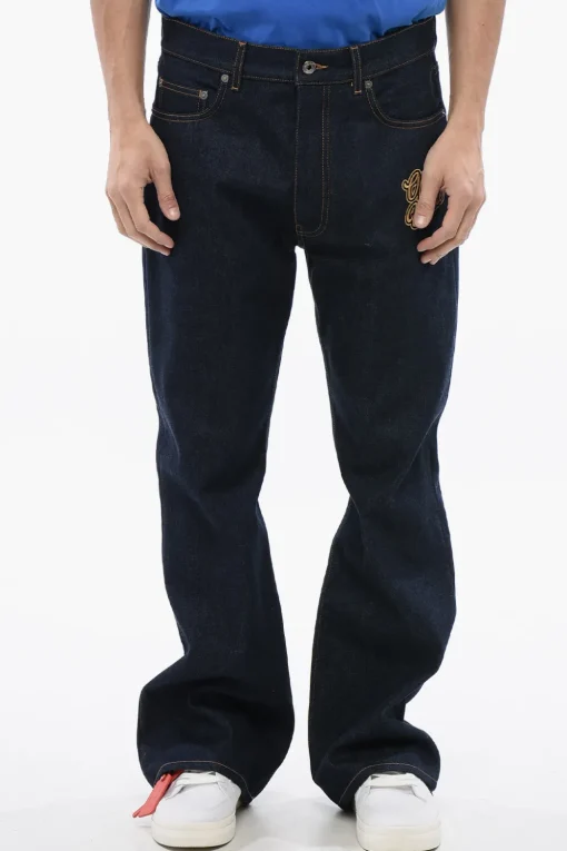 Jeans 90SLOGO Flare-Fit Ricamati>Off-White Online