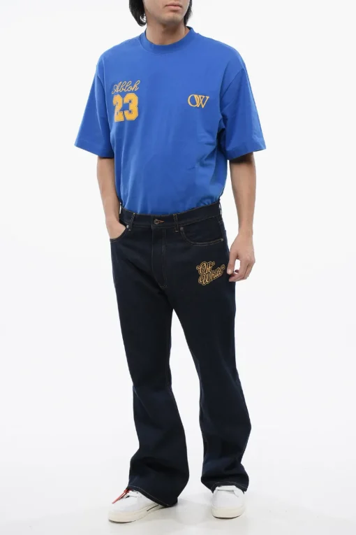 Jeans 90SLOGO Flare-Fit Ricamati>Off-White Online